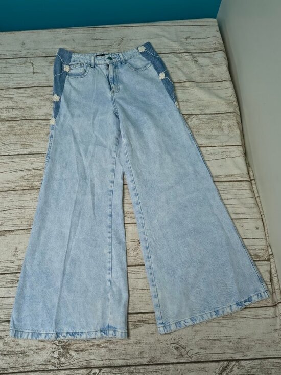 Denim - Youcom Light Wash Wide Leg High Rise Jeans Size 36